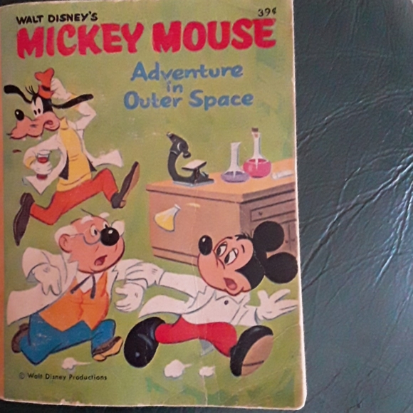 Rare Mickey Mouse Vintage Big Little Book Space - Picture 1 of 16